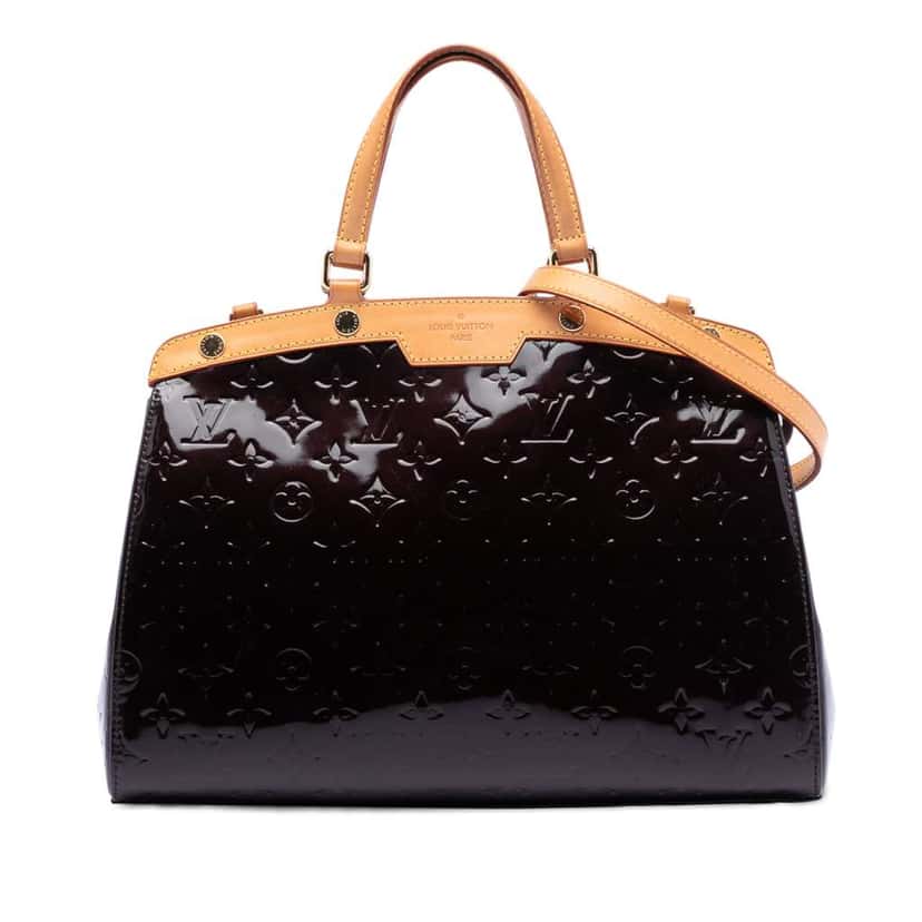 Louis Vuitton Monogram Vernis Brea MM Purple Leather Good condition - Front View