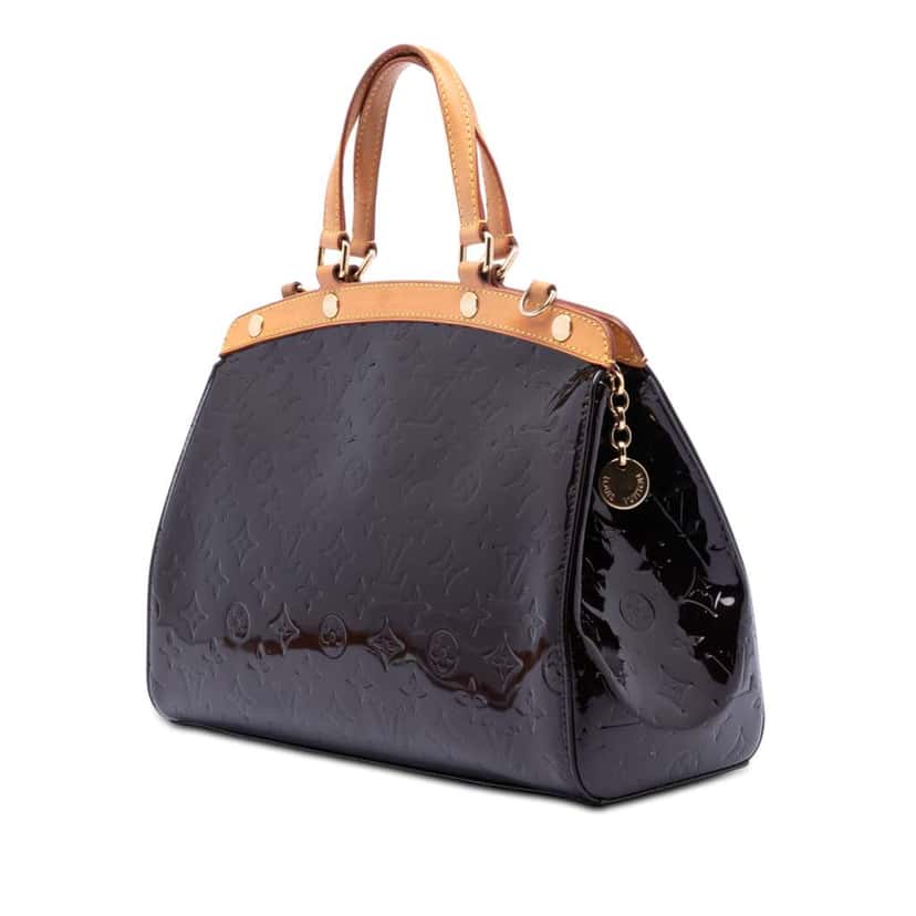 Louis Vuitton Monogram Vernis Brea MM Purple Leather Good condition - Back View