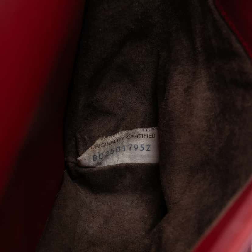 Bottega Veneta Nappa Intrecciato Double Sided Flap Messenger Bag Red Leather Very good condition - Box View