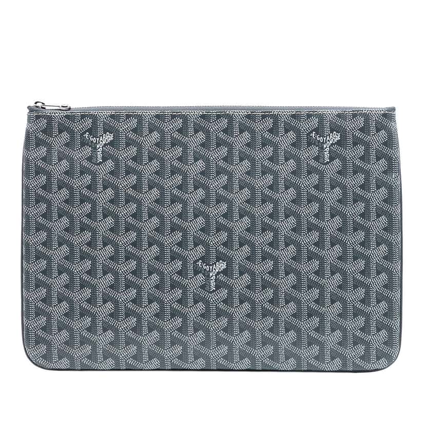 Goyard Goyardine Senat MM Grey Canvas Very good condition - Front View