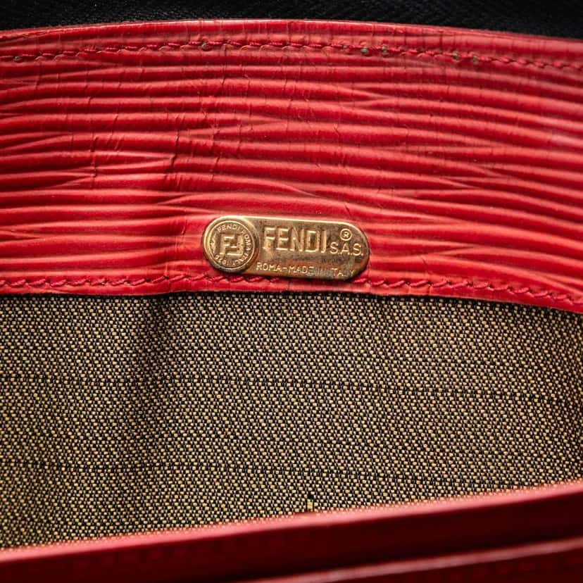 Fendi Leopard Printed Canvas Handbag Brown Canvas Good condition - Box View