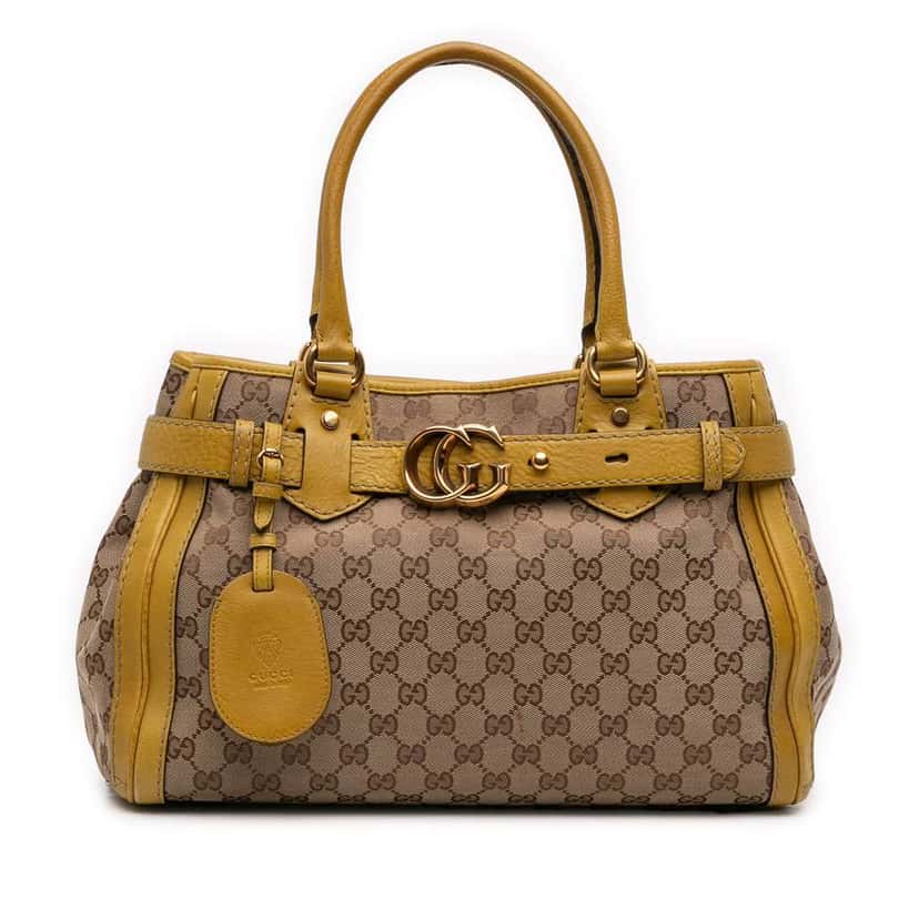 Gucci GG Canvas Running Tote Brown Canvas Very good condition - Front View