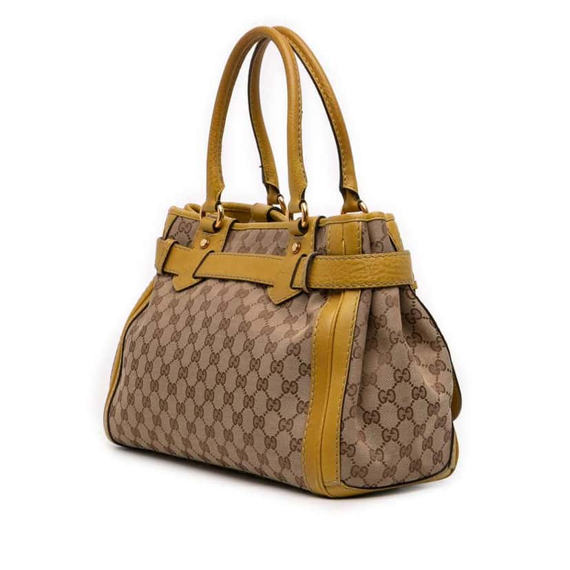 Gucci GG Canvas Running Tote Brown Canvas Very good condition - Back View