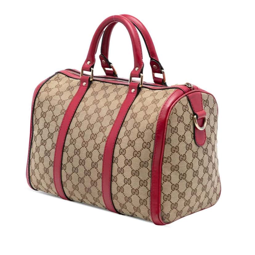 Gucci Medium GG Canvas Joy Boston Bag Brown Canvas Very good condition - Back View