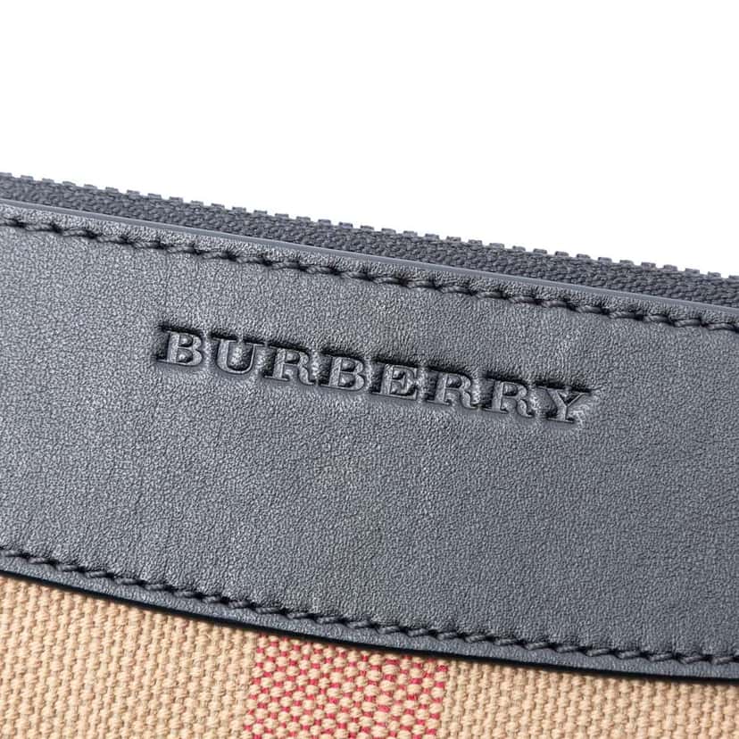 Burberry Mega Check Canvas Peyton Crossbody Brown Canvas Very good condition - Box View