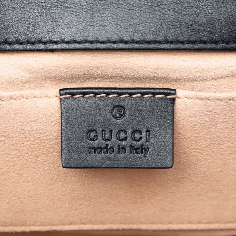 Gucci Small GG Supreme Bee Padlock Crossbody Brown Canvas Very good condition - Box View