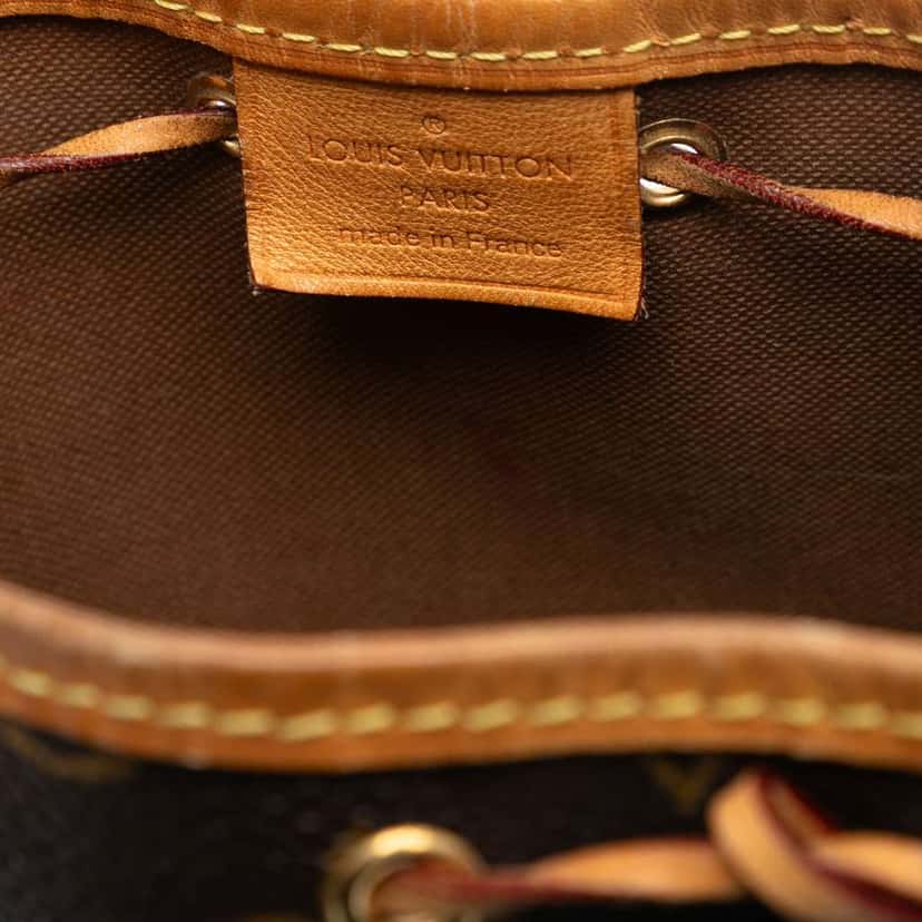 Louis Vuitton Monogram Nano Noe Brown Very good condition - Box View