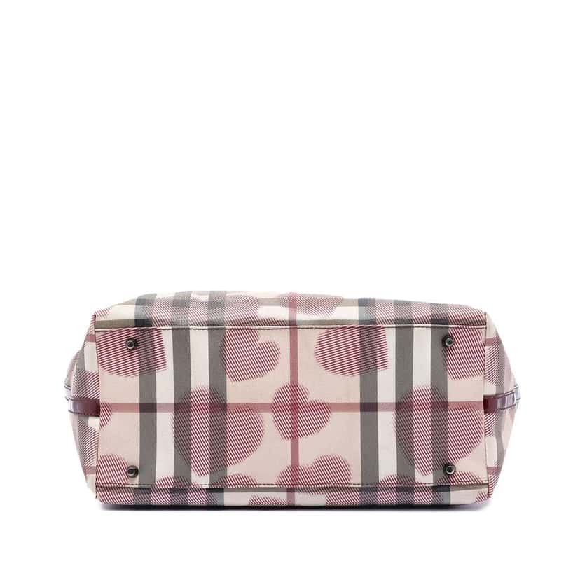 Burberry House Check Coated Canvas Hearts Gracie Tote Brown Canvas Very good condition - Inside View