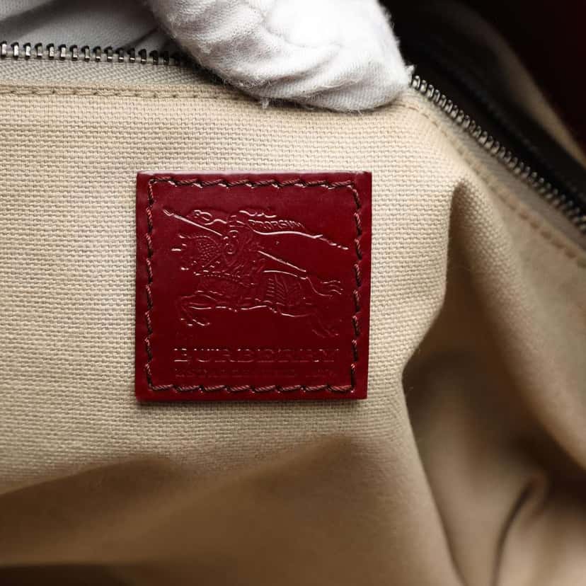 Burberry House Check Coated Canvas Hearts Gracie Tote Brown Canvas Very good condition - Box View