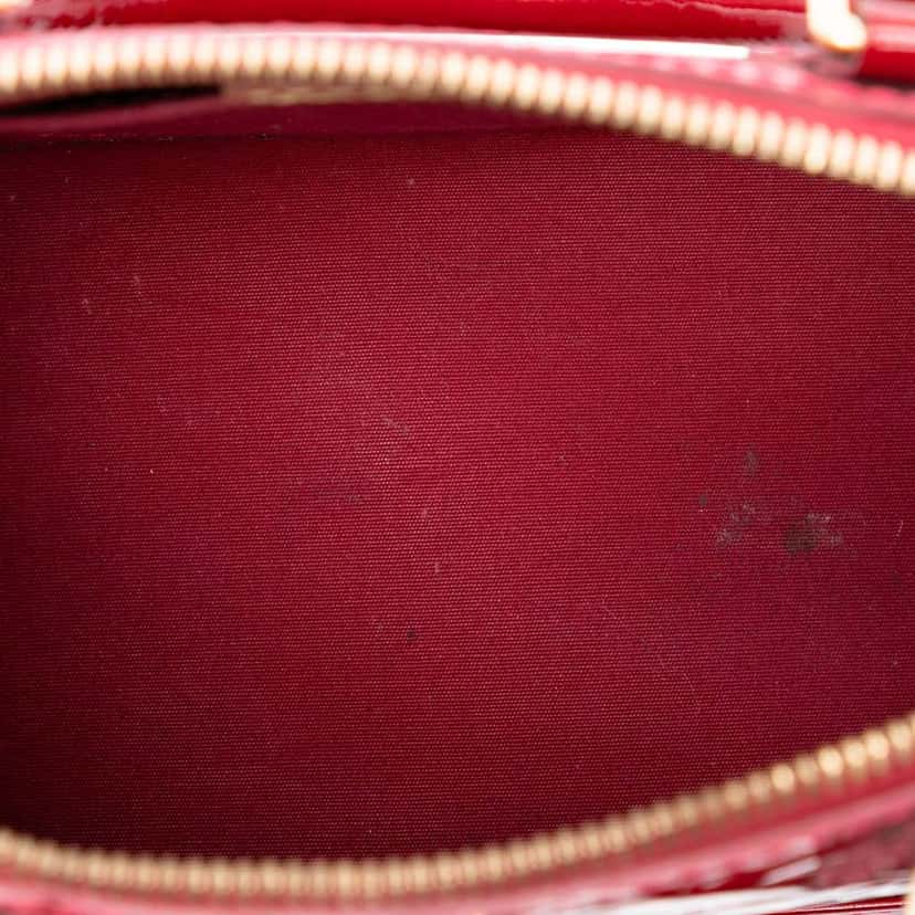 Louis Vuitton Monogram Vernis Rayures Alma BB Red Leather Very good condition - Model View