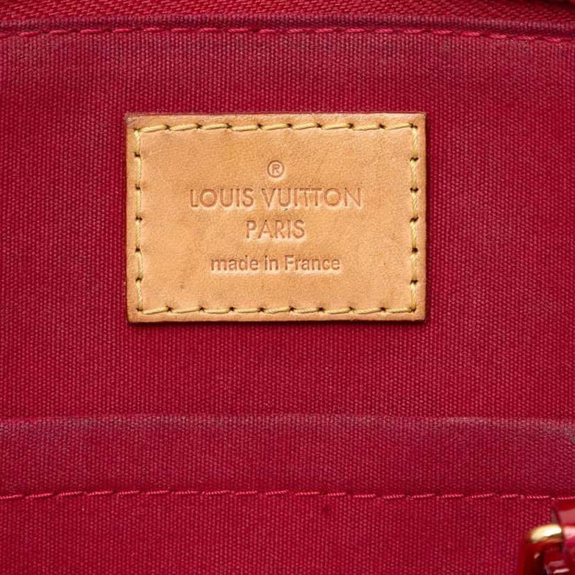 Louis Vuitton Monogram Vernis Rayures Alma BB Red Leather Very good condition - Box View
