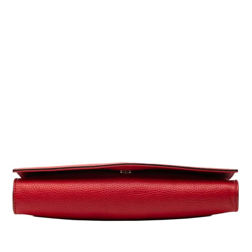 Gucci Leather Soho Disco Clutch Red Leather Very good condition - Inside View