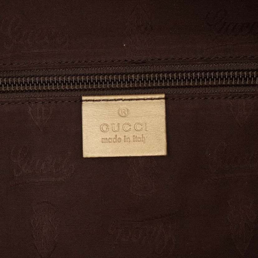 Gucci Large GG Imprime Tote Gold Canvas Very good condition - Box View