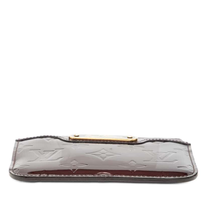 Louis Vuitton Monogram Vernis Pochette Coin Pouch Red Leather Very good condition - Inside View