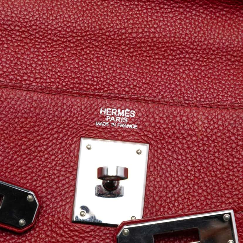 Hermès Togo Kelly II Retourne 32 Red Leather Good condition - Box View