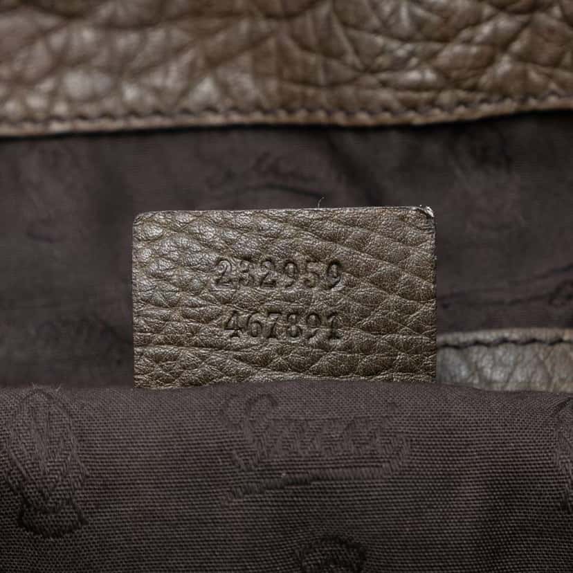Gucci Medium GG Canvas Bamboo Bar Tote Brown Canvas Very good condition - Box View