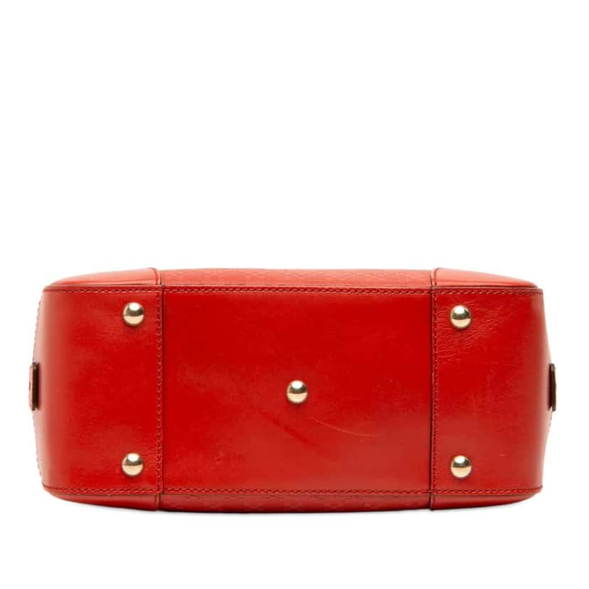 Gucci Diamante Bright Leather Satchel Red Leather Very good condition - Inside View