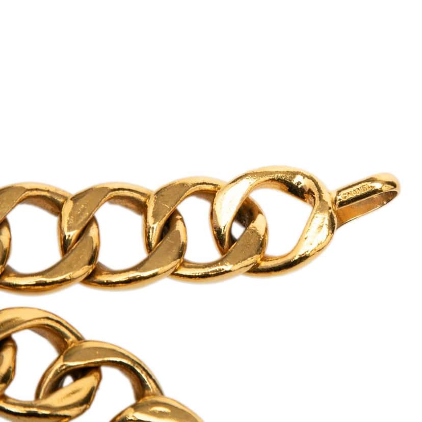 Chanel Gold Plated CC Medallion Chain Belt Gold Metal Good condition - Inside View