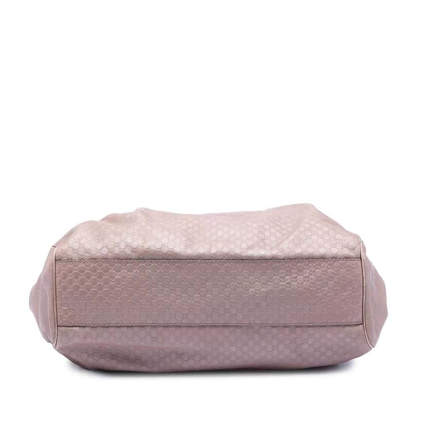 Gucci Large Metallic Microguccissima Sukey Tote Pink Leather Very good condition - Inside View