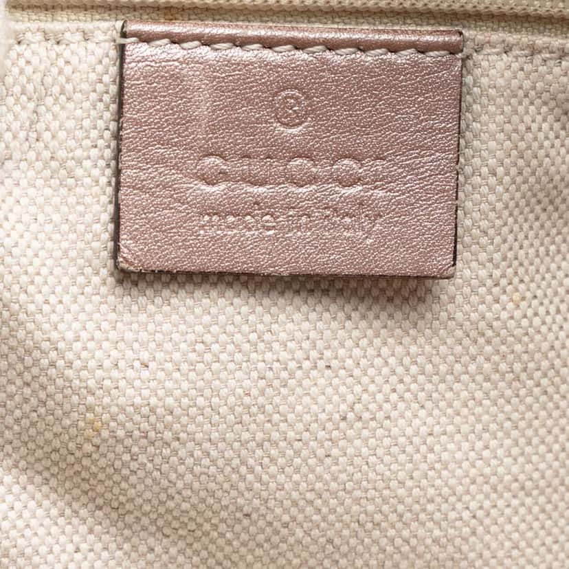 Gucci Large Metallic Microguccissima Sukey Tote Pink Leather Very good condition - Box View