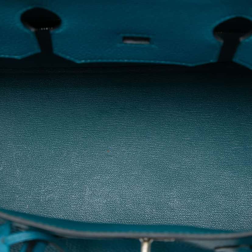 Hermès Clemence Birkin Retourne 35 Blue Leather Very good condition - Model View