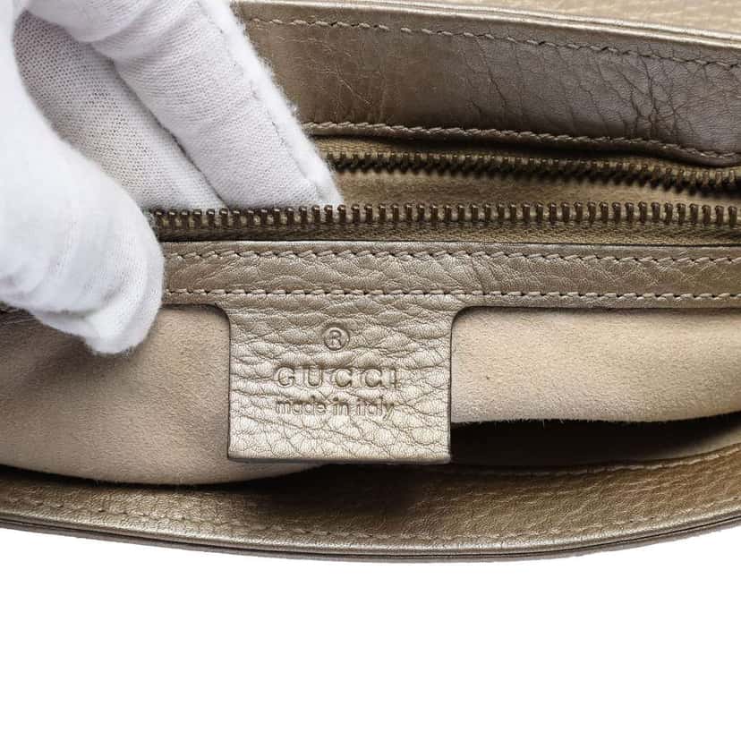 Gucci Medium Leather 1973 Chain Crossbody Gold Leather Very good condition - Box View