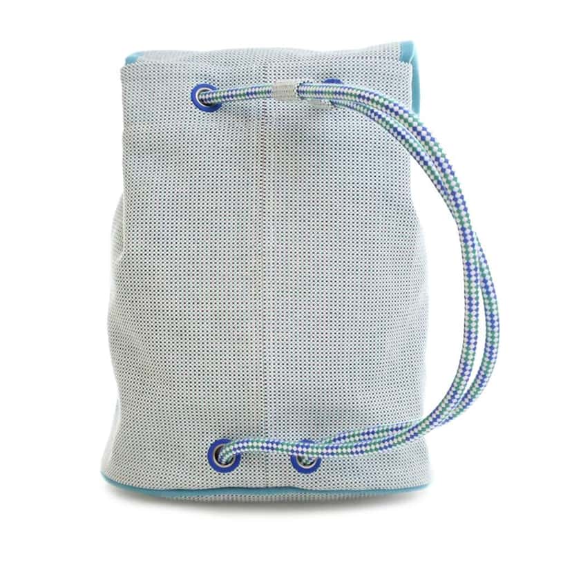 Hermès Canvas Les Cabanes Backpack Blue Canvas Very good condition - Back View