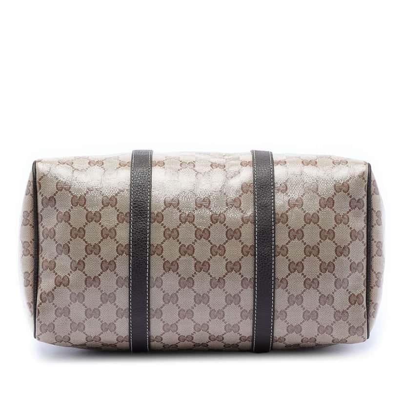 Gucci Medium GG Crystal Joy Boston Bag Brown Canvas Very good condition - Inside View