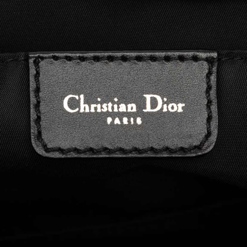 Dior Diorissimo Trotter Canvas Shoulder Bag Black Canvas Very good condition - Box View