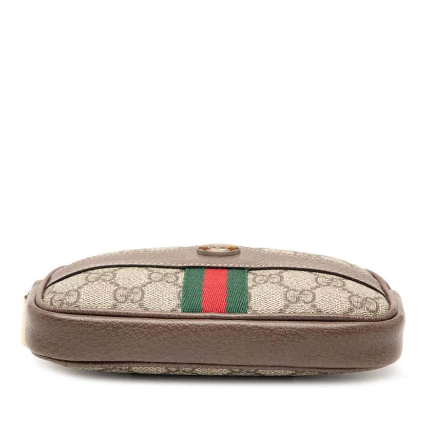 Gucci Small GG Supreme Web Ophidia Belt Bag Brown Canvas Very good condition - Inside View