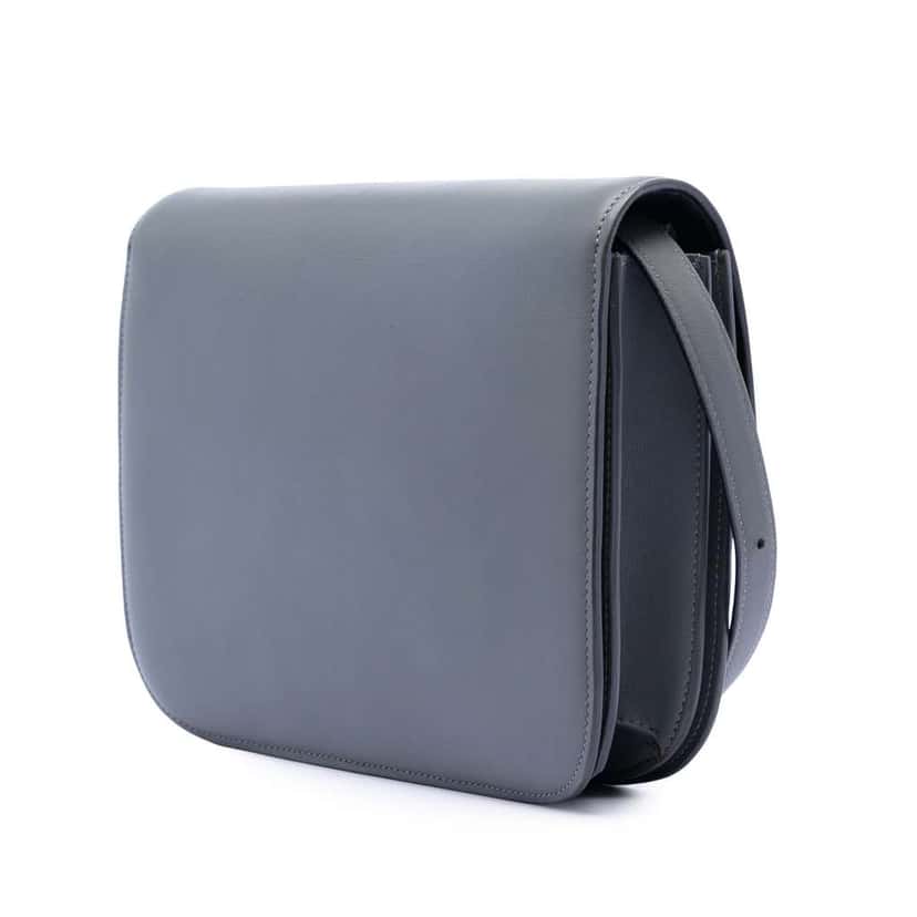 Celine Medium Calfskin Classic Grey Leather Good condition - Back View