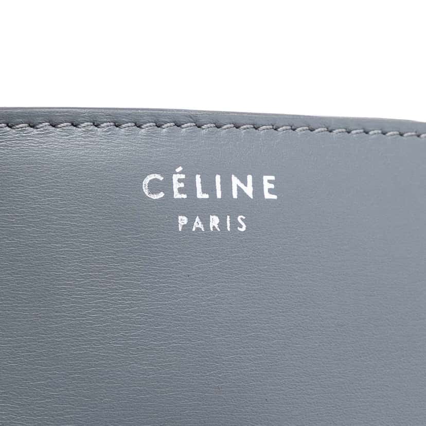 Celine Medium Calfskin Classic Grey Leather Good condition - Box View