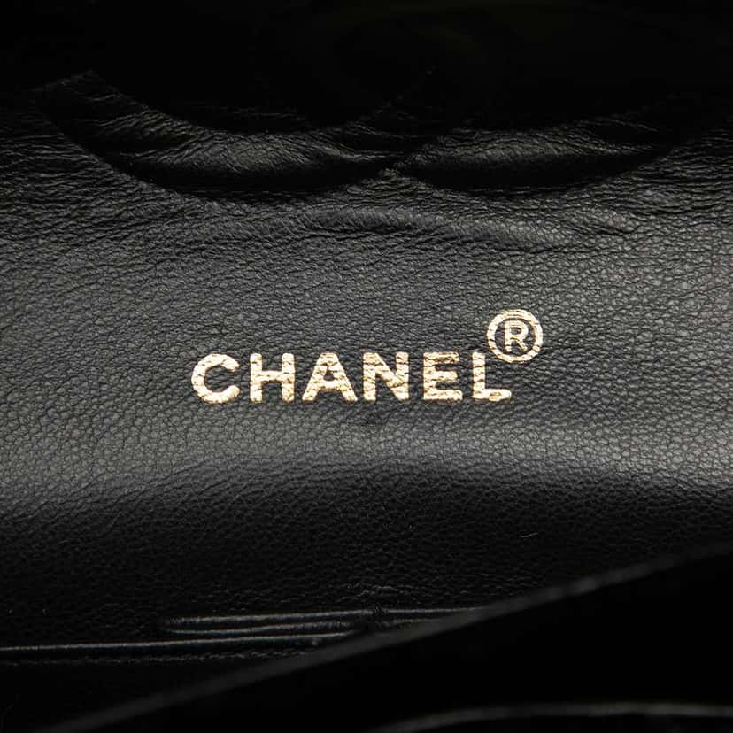 Chanel Medium Classic Velvet Double Flap Black Velvet Good condition - Box View