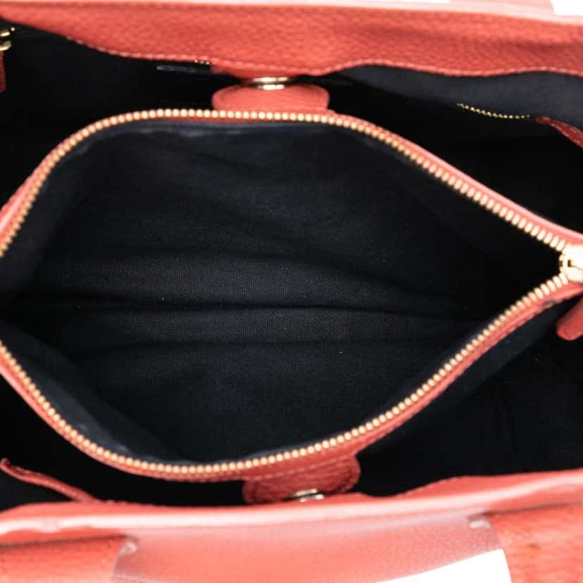 Burberry Medium Leather and House Check Canvas Banner Satchel Pink Leather Very good condition - Model View