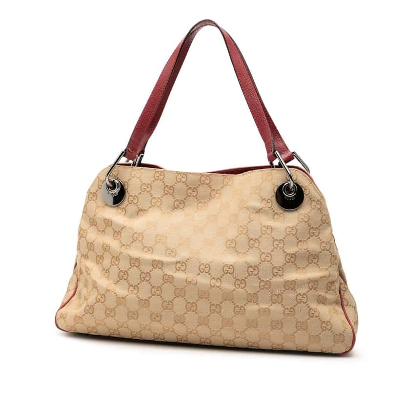 Gucci GG Canvas Eclipse Shoulder Bag Brown Canvas Good condition - Back View