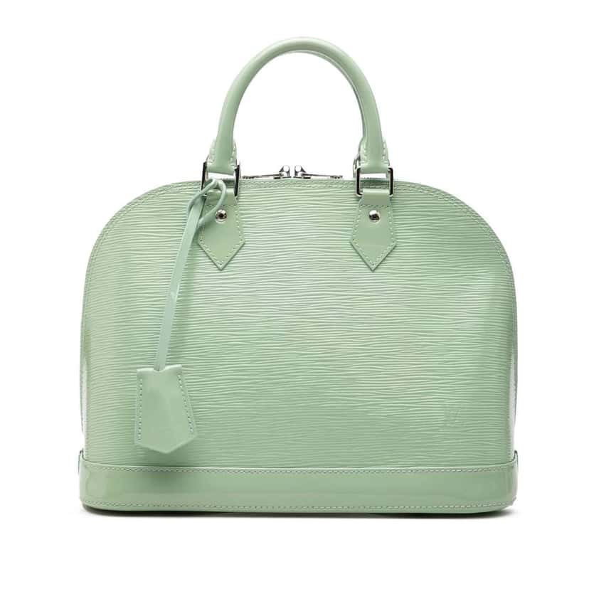 Louis Vuitton Electric Epi Alma PM Green Leather Good condition - Front View