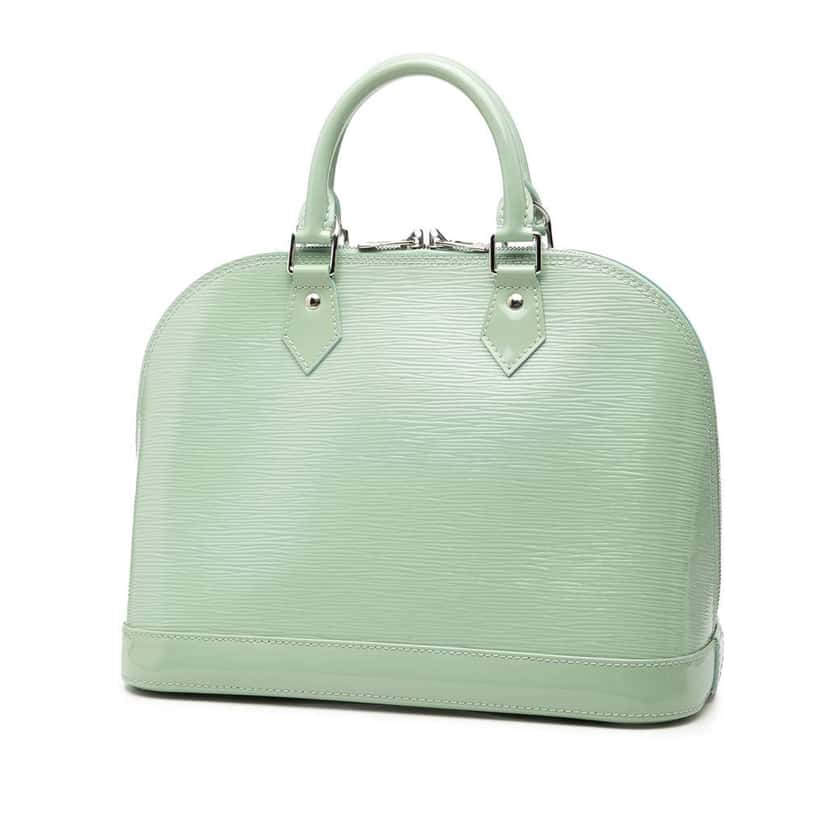 Louis Vuitton Electric Epi Alma PM Green Leather Good condition - Back View