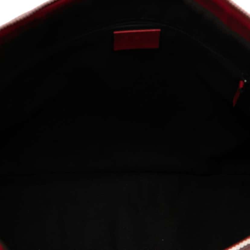 Gucci Guccissima Bamboo D Ring Hobo Red Leather Very good condition - Model View
