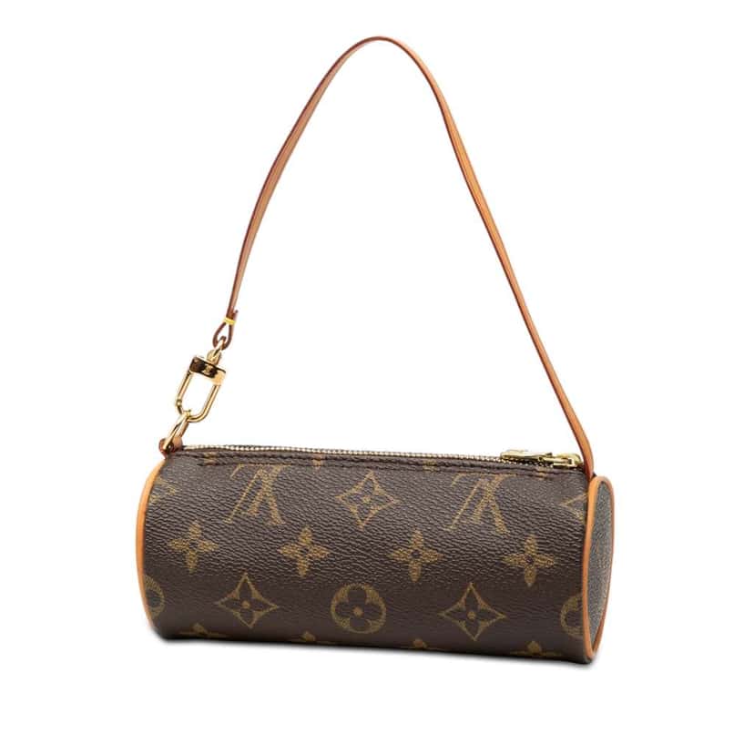 Louis Vuitton Monogram Papillon Pochette Brown Good condition - Back View