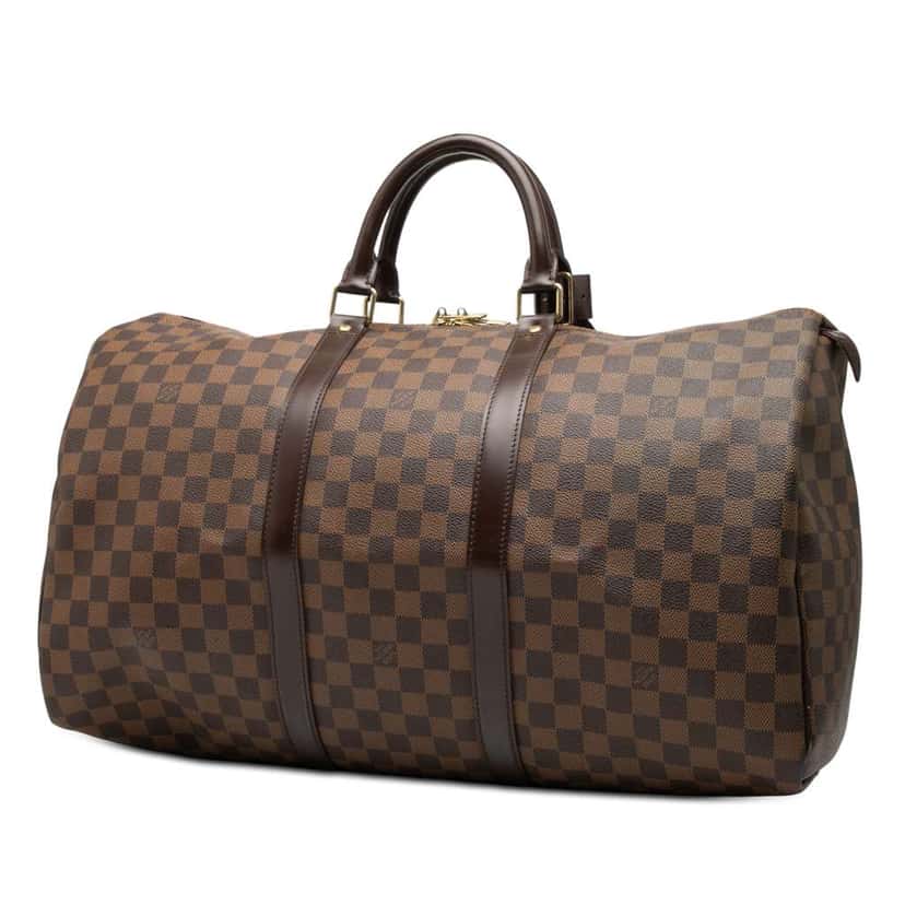 Louis Vuitton Damier Ebene Keepall 50 Brown Very good condition - Back View