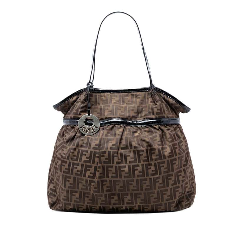 Fendi Zucca Canvas Chef Tote Brown Canvas Good condition - Front View