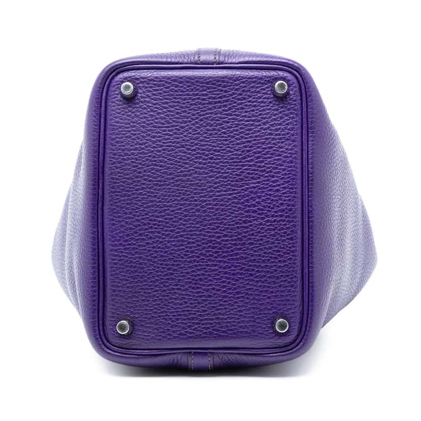 Hermès Clemence Picotin Lock 18 Purple Leather Good condition - Inside View