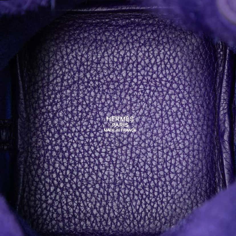 Hermès Clemence Picotin Lock 18 Purple Leather Good condition - Model View