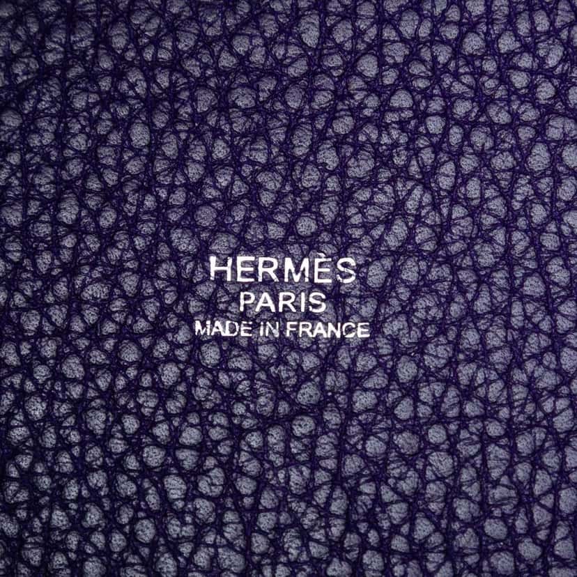 Hermès Clemence Picotin Lock 18 Purple Leather Good condition - Box View