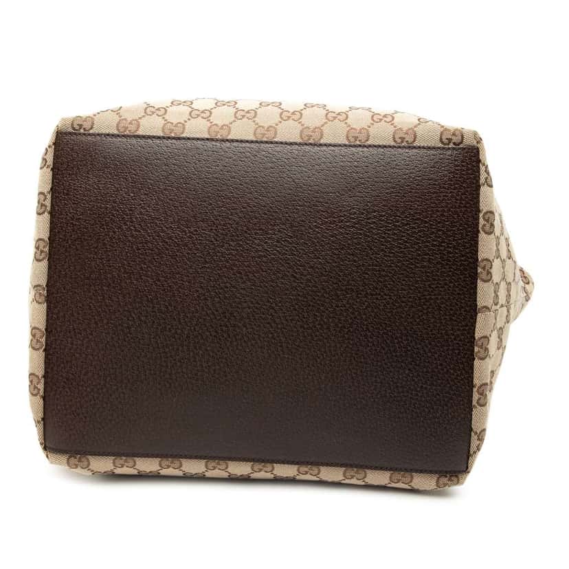 Gucci GG Canvas Web Tote Brown Canvas Very good condition - Inside View