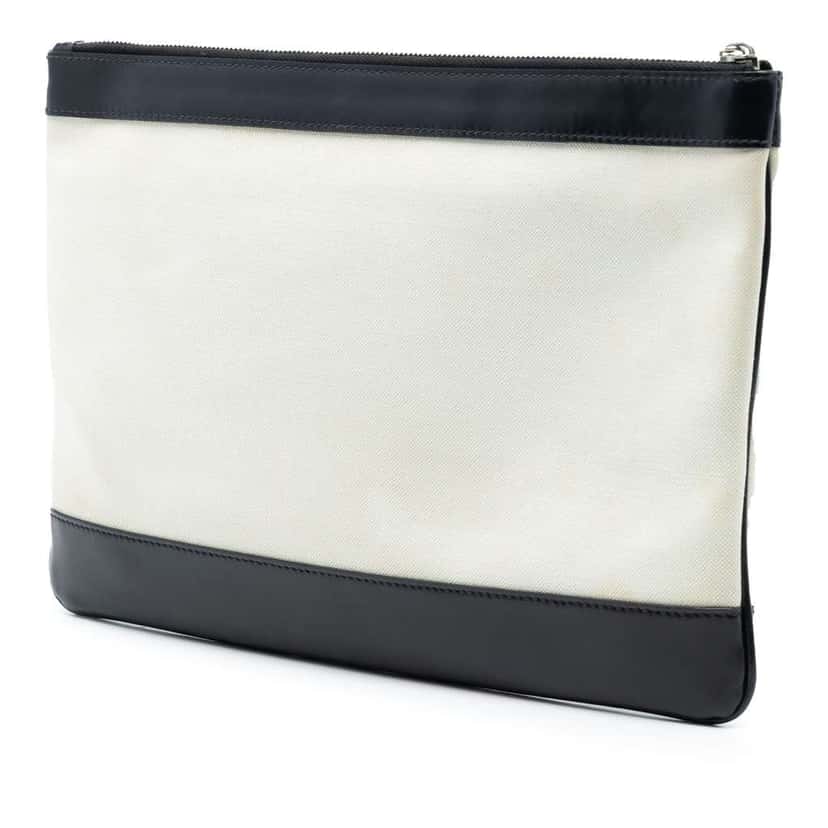 Balenciaga Canvas Navy Clip M Brown Canvas Very good condition - Back View