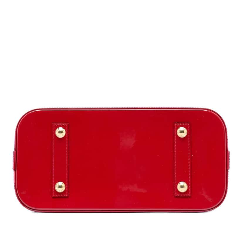 Louis Vuitton Monogram Vernis Alma PM Red Leather Good condition - Inside View