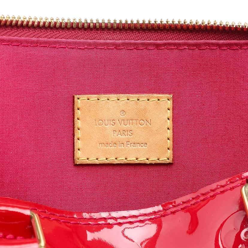 Louis Vuitton Monogram Vernis Alma PM Red Leather Good condition - Box View