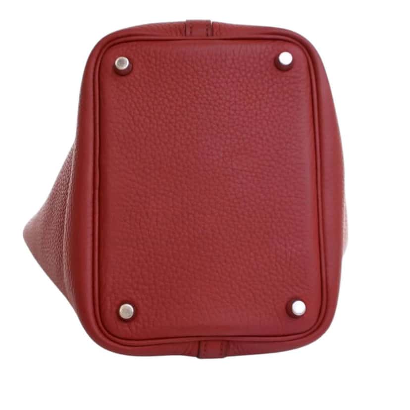 Hermès Clemence Picotin Lock 18 Red Leather Good condition - Box View
