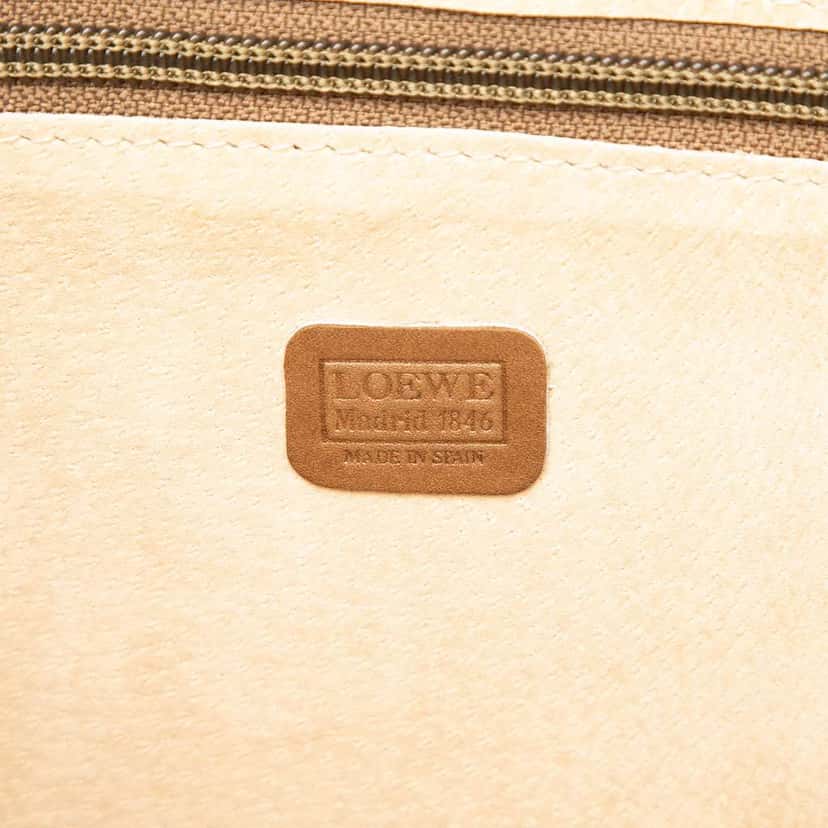 Loewe Leather Anagram Briefcase Brown Leather Good condition - Box View